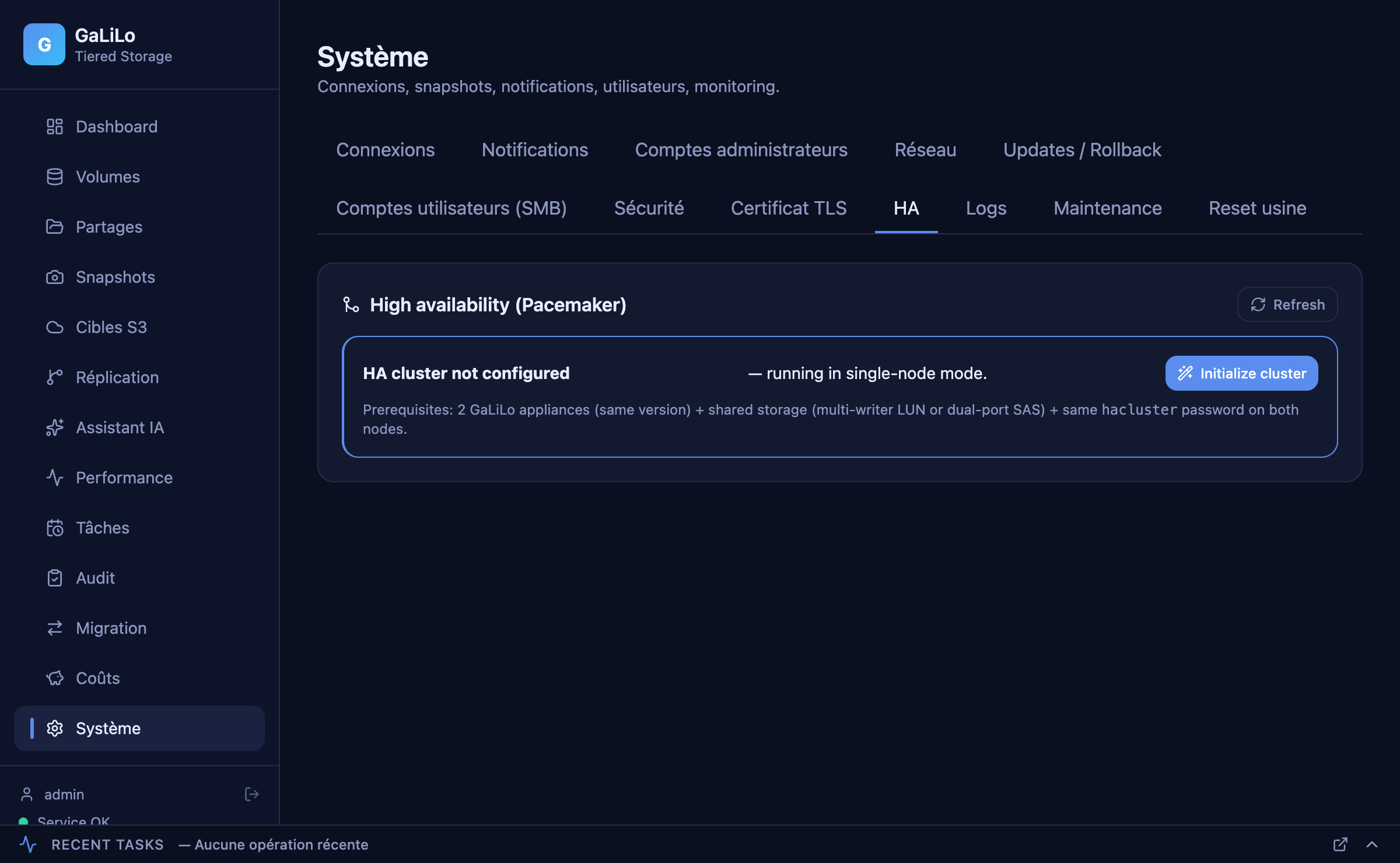 Configuration High Availability dans Caelum